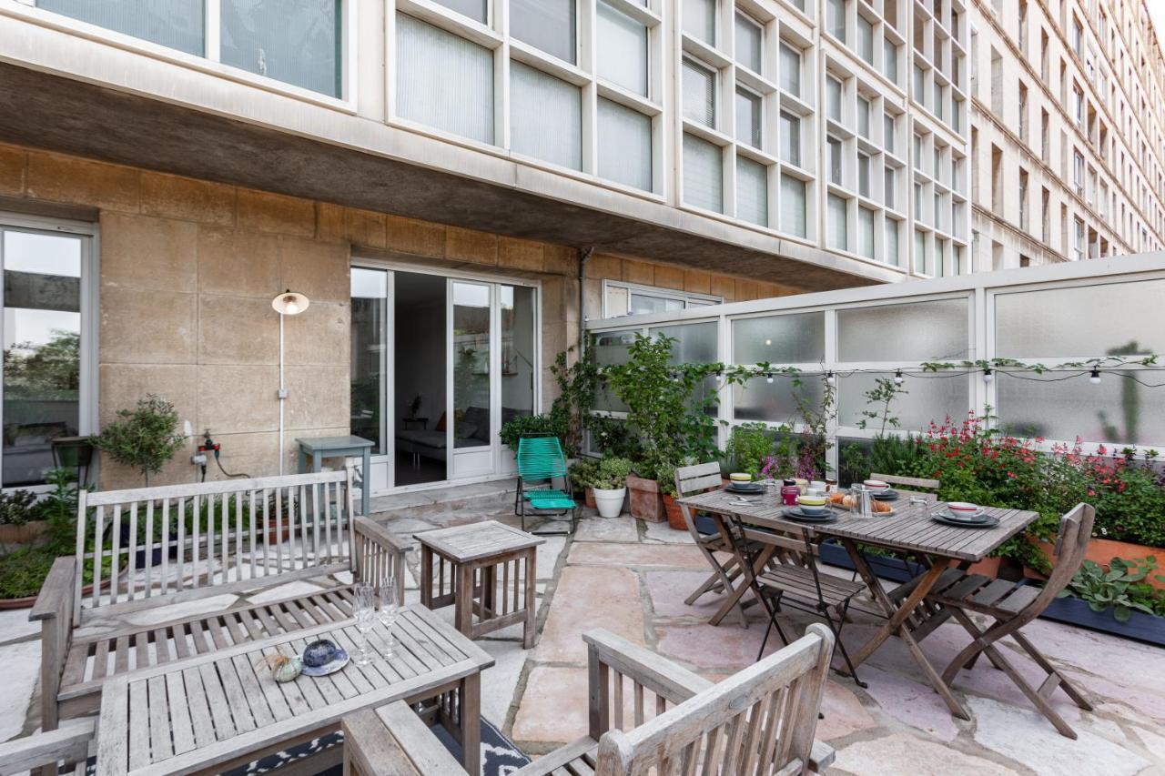 Terrasse Fadoli - Grande Terrasse Avec Vue Mer Et Cathedrale Marseille Exterior photo
